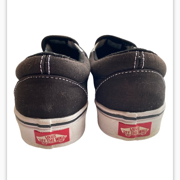 Van’s classic slip-on black white sneakers unisex Men’s 4.5 Women’s 6 - Picture 3 of 6